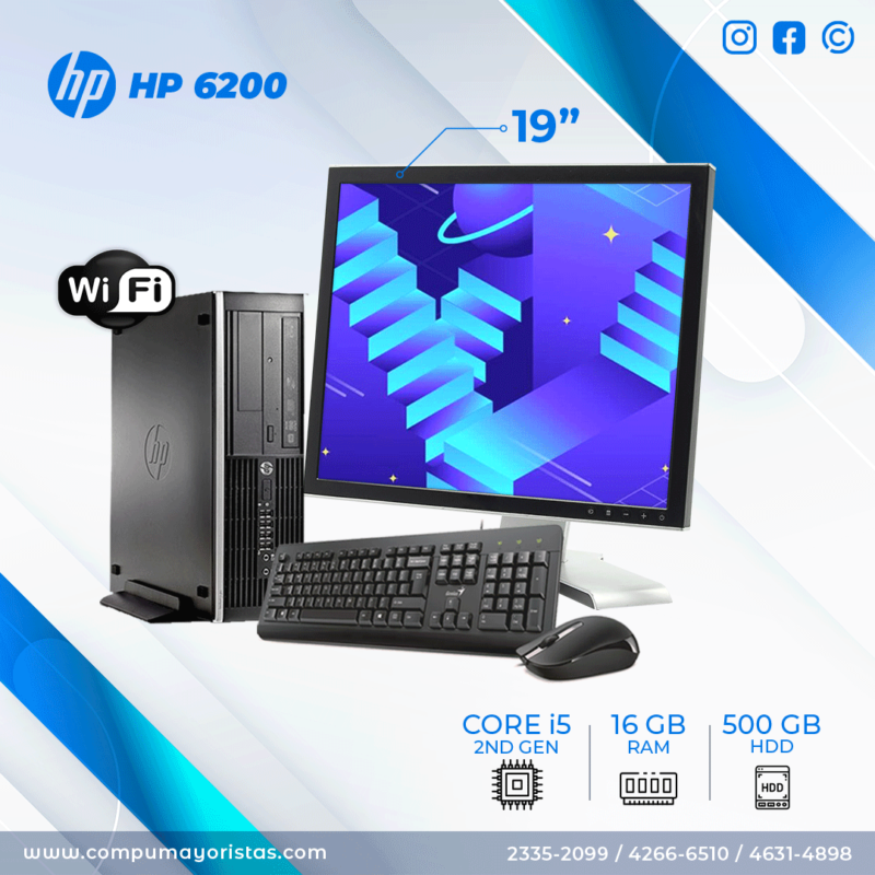 HP 6200 8200 desktop, core i5, compumayoristas guatemala