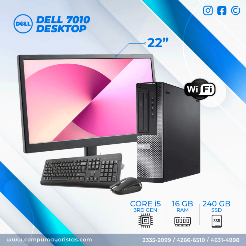 dell optiplex 7010 desktop, de venta en compumayoristaas guatemala
